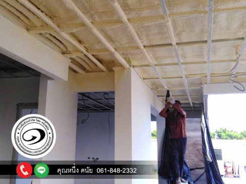 พ่นฉนวนกันความร้อนห้องอบสีโรงงานพ่นสี